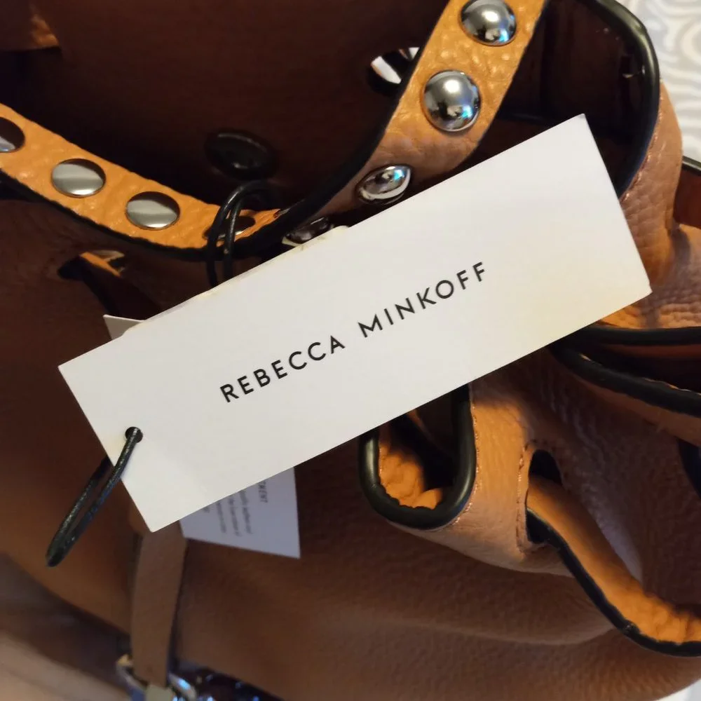 Rebecca Minkoff Brown Leather Drawstring Backpack